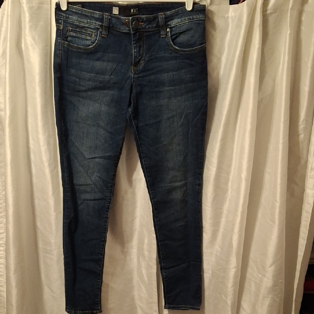 Kut from the Kloth Dark Blue Skinny Jeans 8